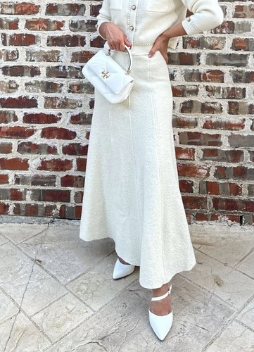 【最終値下げ】elu. Peony wool skirt ウールスカート elu Peony wool skirt チャコール グレー