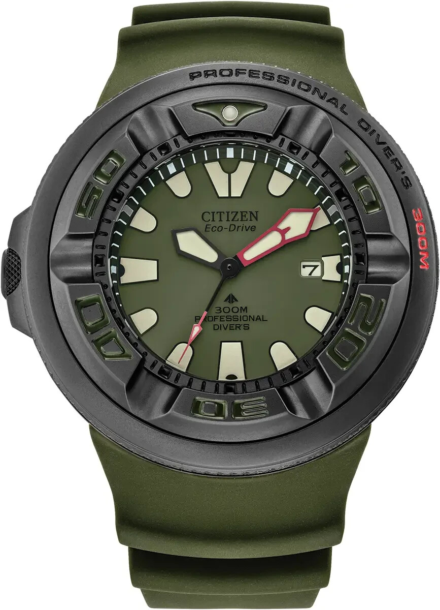 Pre-owned Citizen Promaster 48mm Ecozilla Bj8057-17x Professional Diver's 300m Men's Watch