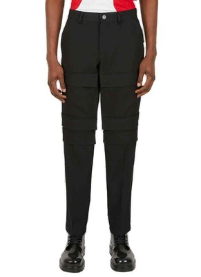 BURBERRY BURBERRY TAPERED CARGO TROUSERS IN BLACK