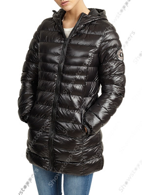 NEU Größe 8 10 12 14 16 Damen Gepolsterter Mantel Jacke gesteppt schwarz Parka