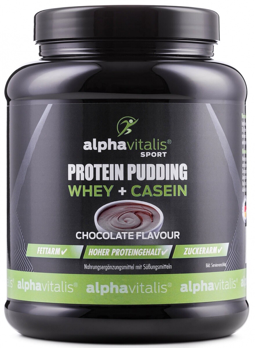 Alphavitalis Protein Pudding 500 g Whey Casein Bonus Eiweiß Shake Alternative