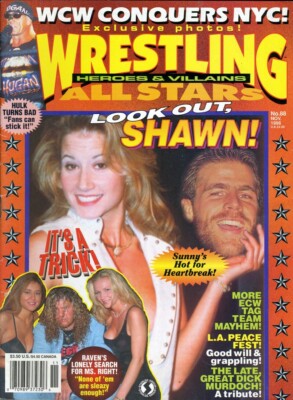 SHAWN MICHAELS/SUNNY Wrestling All-Stars Magazine November 1996 HOLLYWOOD HOGAN