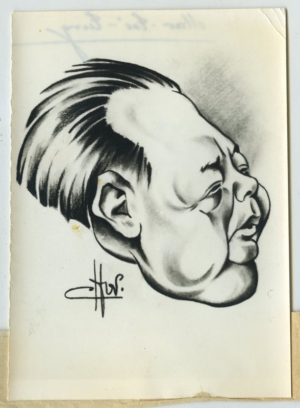 Chine. Caricature De Mao Zedong Par Chop. 1970.