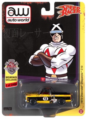 AUTO WORLD SPEED RACER X 1973 CHEVY CHEYENNE C10 MGMINIS EXCLUSIVE