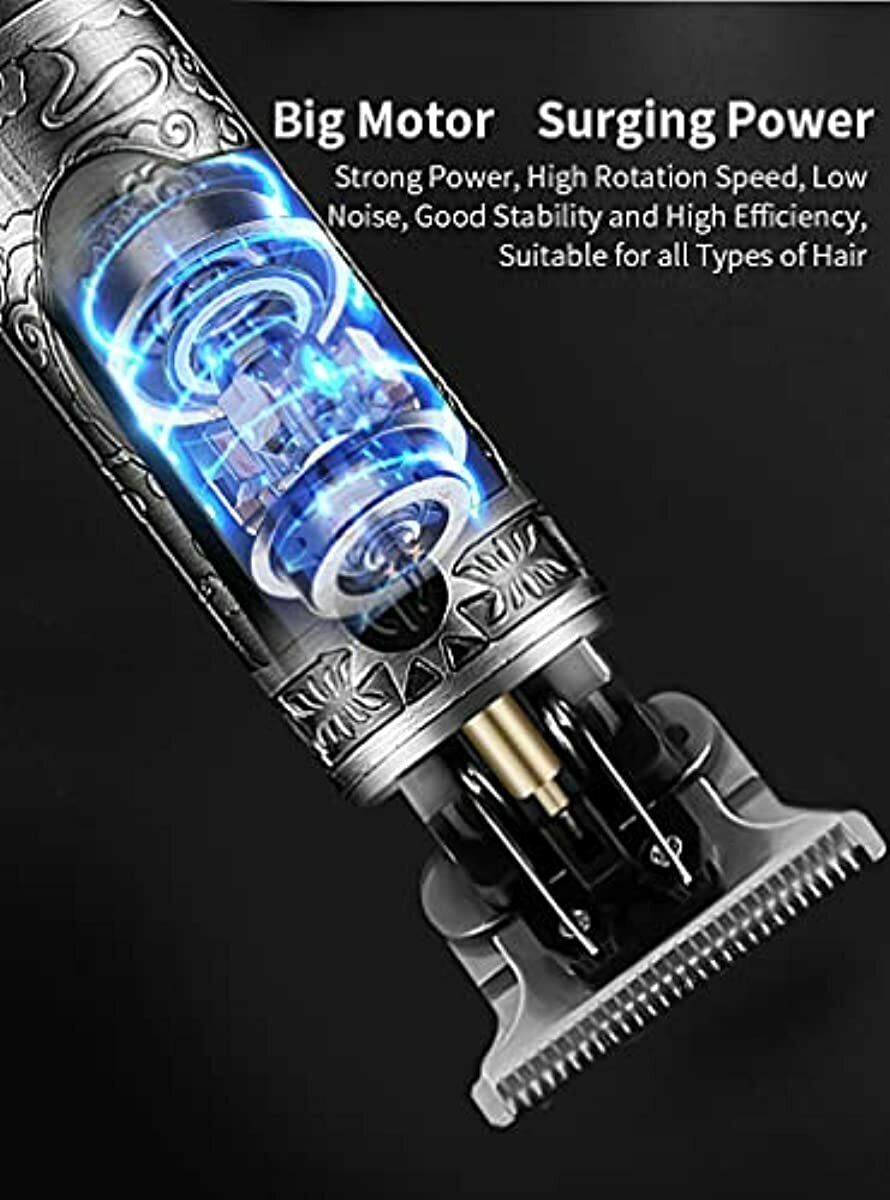 Professional Cordless Hair Trimmer,T-Blade Hair Clippers for Men,Zero Gapped Tri