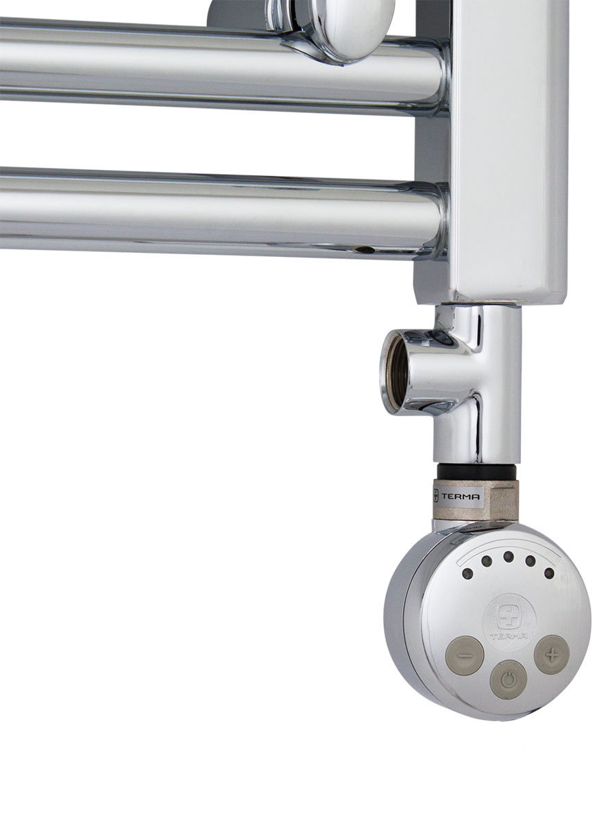 Terma MEG Chrome Thermostatic Electric Element for Heated Towel Rail