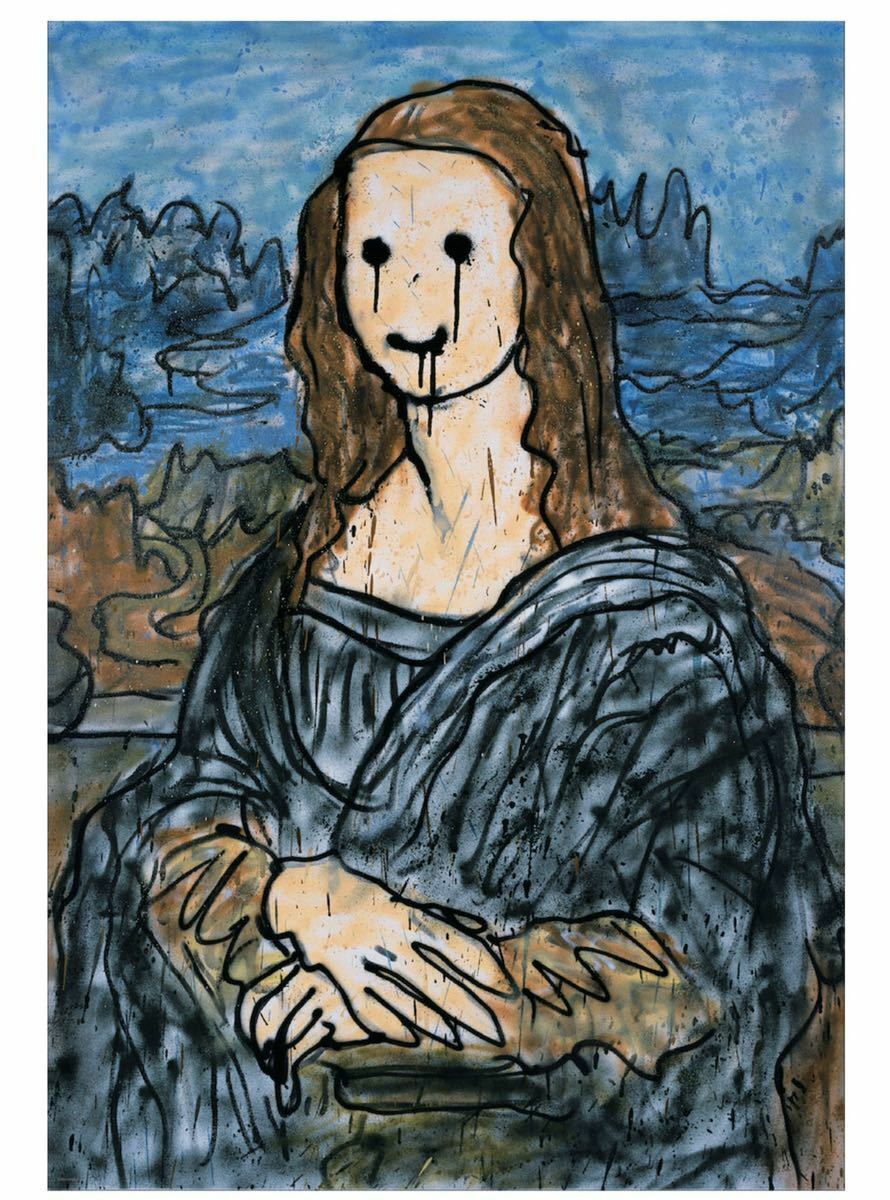 レア！MADSAKI Three Flags 3P Madsaki Mona Lisa 3P Inspired by Leonardo da Vinci Takashi
