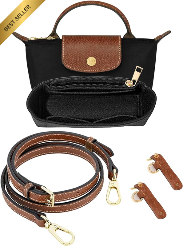 Accessories Bag Strap for Longchmp Bag Premium Leather Crossbody Shoulder Purse