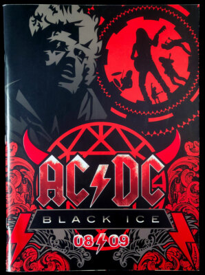 ミュージシャン 00's AC/DC BLACK ICE TOUR 08/09 AC/DC: VINTAGE “BLACK ICE” WORLD TOUR T-SHIRT (2008-09