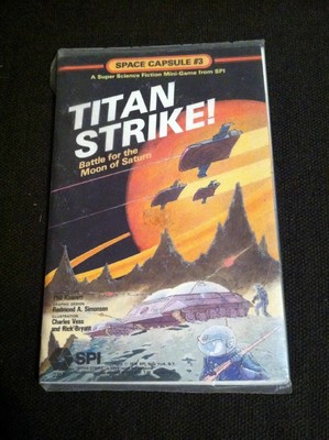 SPI Titan Strike! Battle For The Moon Of Saturn Space Capsule #3 Unpunched Game 