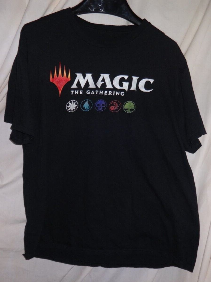 Magic The Gathering Logo Tee Shirt Sz L MTG | eBay