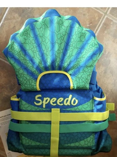 Speedo Child Neoprene Life Jacket Preserver Type III ~ NWT Boys Blue 30-50 lbs