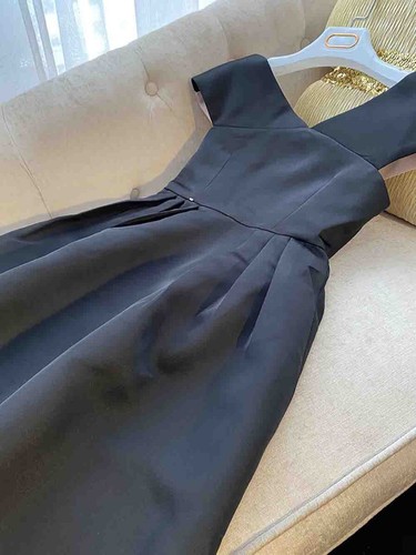 Pre-owned Handmade Custom Made To Order Double V-neck High Waist A-line Mini Dress Plus 1x-10x L677 In Black