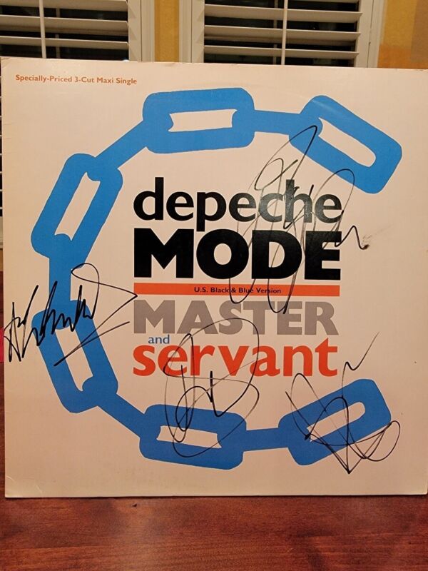 Depeche Mode Single Autographed By Gahan Gore Fletcher Wilder