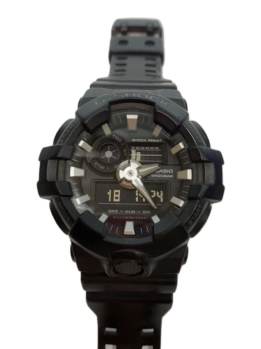 CASIO G-SHOCK GA-700-1BJF Black Resin Quartz Digital Analog