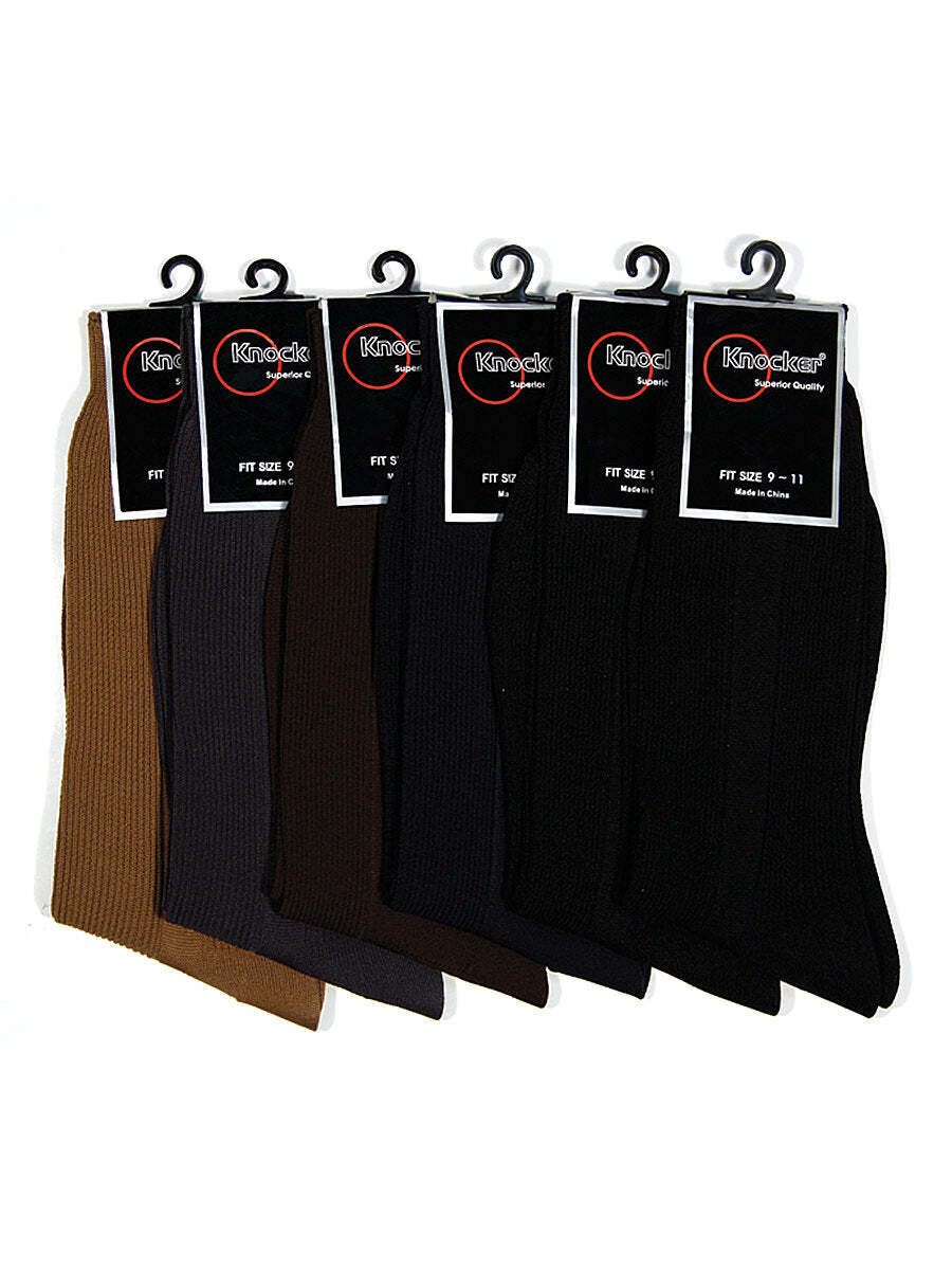 3, 6, 12 Or 18 Pairs Mens Dress Socks Multi Color Print Casual Work Size 10-13