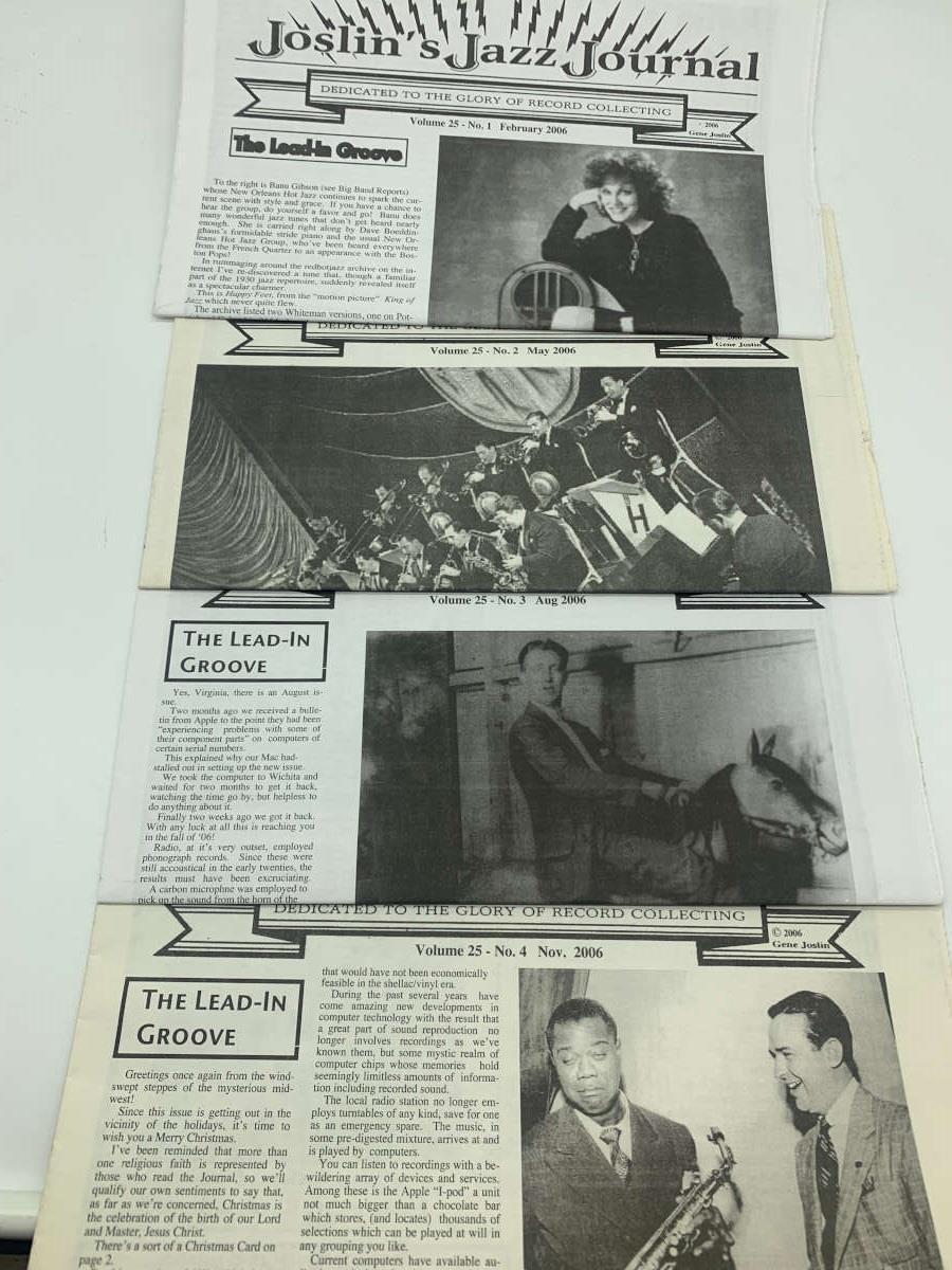 Joslin's Jazz Jornal Vol. 25 No 1-4 2006