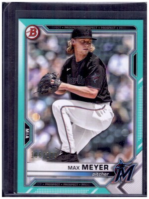 2021 Bowman Draft #BD-99 Max Meyer Aqua #/199