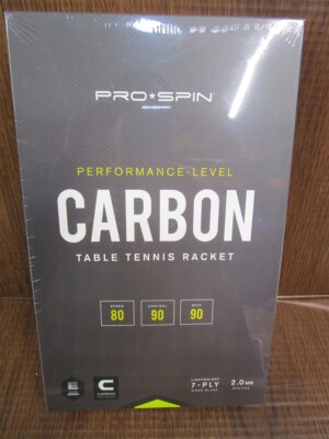 PRO SPIN Carbon Elite Table Tennis Racket Ping Pong Paddle Performance Level