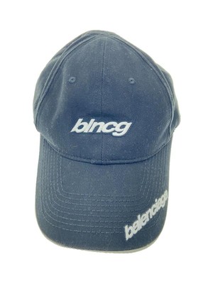 Balenciaga Cap/L/Cotton/Black/Men's/Black Blncg Baseball Cap  CUf97