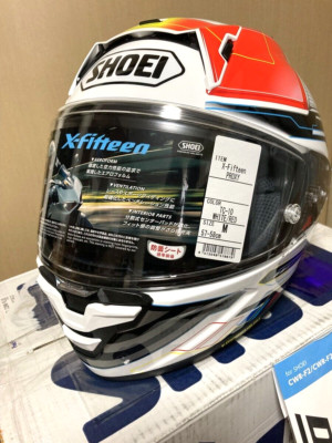 SHOEI X-Fifteen PROXY TC-10 M Size 57-58cm White / Red Unused