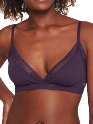 Sloggi Bralette GO Ribbed Soft Cup Unpadded Organic Cotton Rich Bras Lingerie