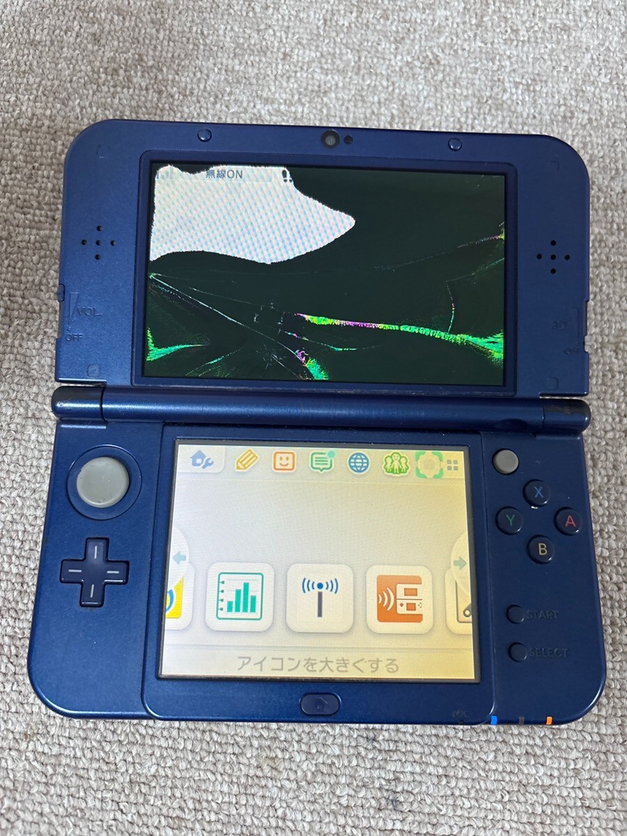 ばみ 3dsll USED Japanese New Nintendo 3DS XL LL METALLIC RED with all