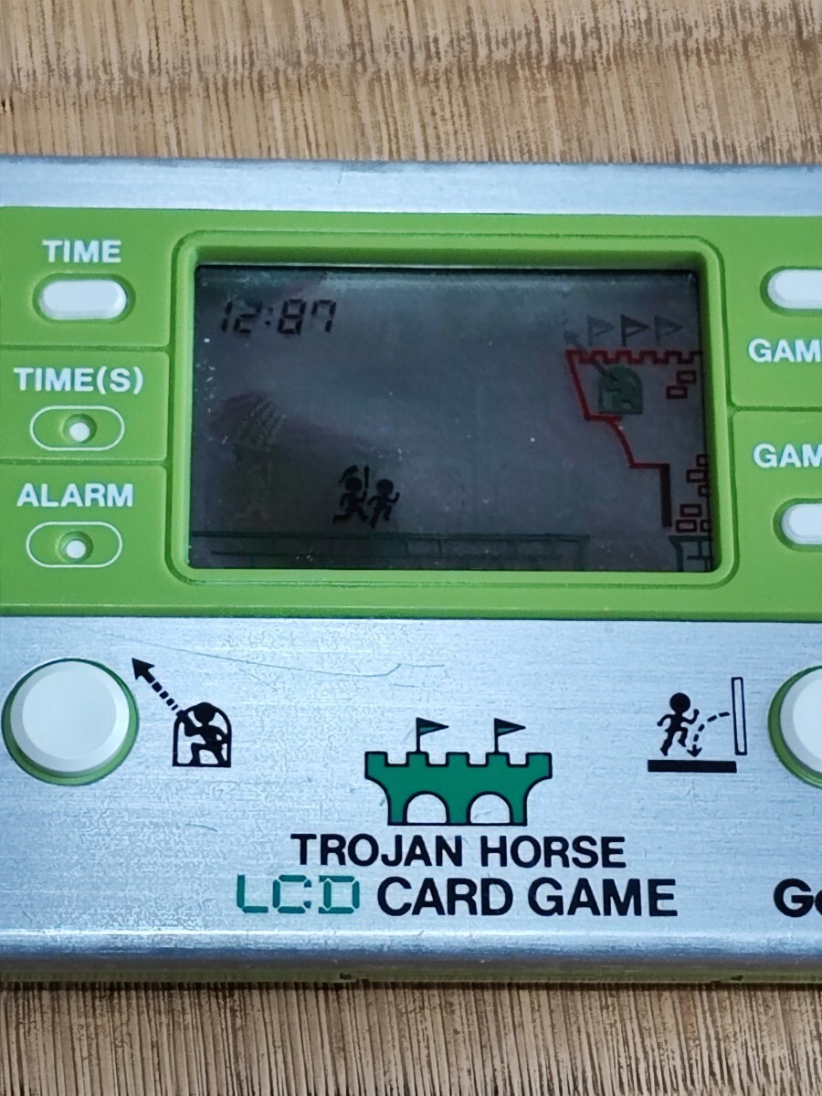 Gakken LCD Card Game Trojan Horse Watch Handheld with Box | eBay