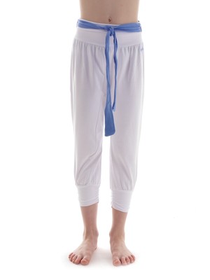 CMP Caprihose Freizeithose Sommerhose weiß Gürtel Stretch weit