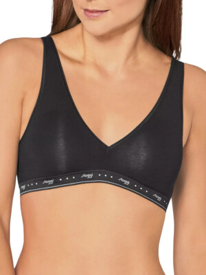 Sloggi Top 24/7 100 Non Wired Soft Cup Cotton Rich Unpadded Bras Lingerie
