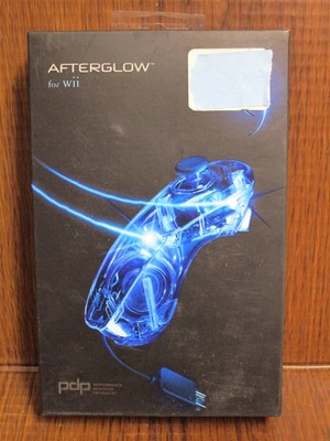 PDP Afterglow AW.2 Nunchuck Controller for Nintendo Wii Blue NEW SEALED