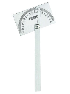 GENERAL TOOLS #17 ANGLE-IZER Stainless Steel Angle Protractor 0° to 180°