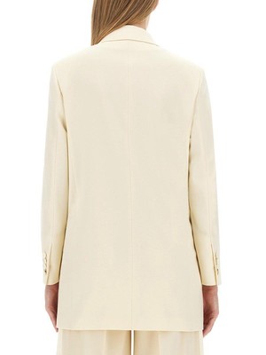 Pre-owned Max Mara Pianoforte Monica Button-up Jacket In White