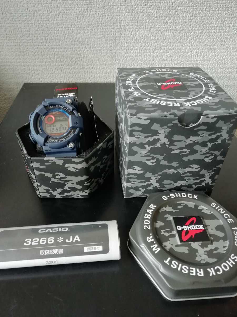 Pre-owned Casio 【limited Model】 Frogman Gf-8250cm-2jr Tough Solar Men In Camouflage