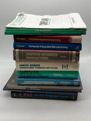 13 Books on Computer Integrated Manufacturing CIM Lot