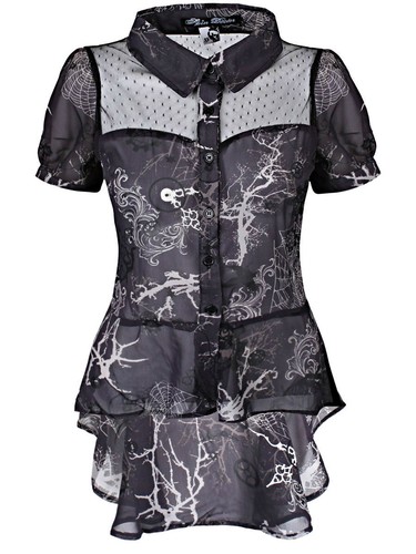 Hell Bunny Dress Hell Bunny Gothic Witchcaft Bat Semi-Fitted Jumpe