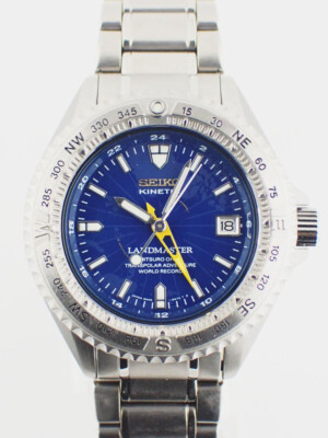 ＋SEIKO セイコー LANDMASTER Kinetic 腕時計 Seiko Landmaster Transpolar Mitsuro Ohba Model SBCW009 Men's