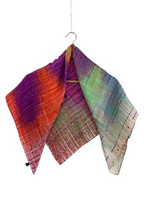 CHANEL Scarf Silk Multicolor Coco Mark