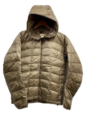 GOLDWIN Down Jacket PERTEX QUANTUM LIGHT HOODIE NYLON Brown Used