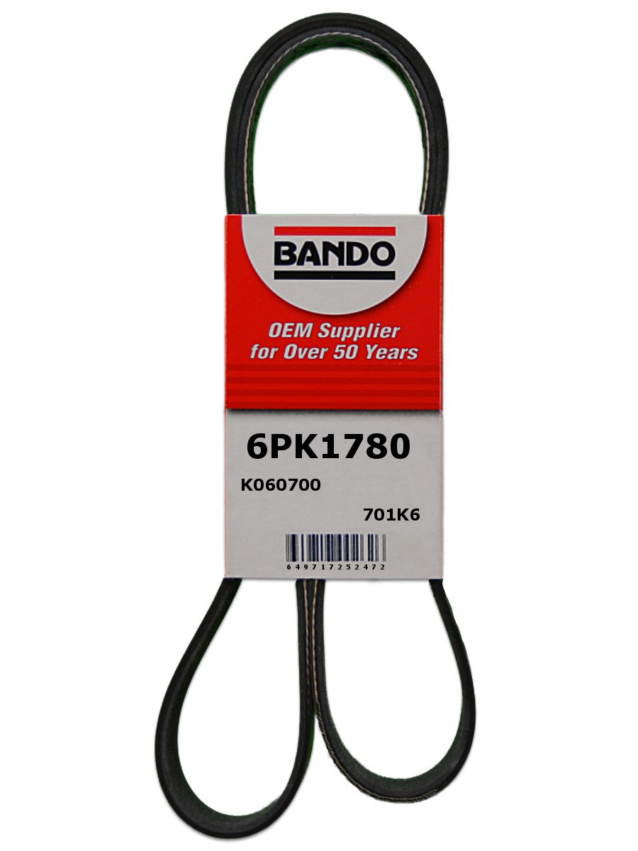 BANDO 6PK1780 Serpentine Belt fits 2015-19 Elantra,Elantra BANDO 6PK1780 Serpentine Belt fits 2015-19 Elantra,Elantra
