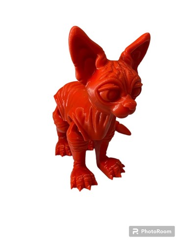 3D Printed In PLA Hairless Cat sphinx cat