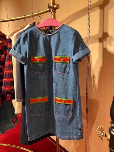 Pre-owned Handmade Custom Made To Order Women's Crew Neck Denim Casual Shift Dress Plus 1x-10x L886 In Blue