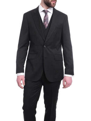 

Мужской костюм Arthur Black Slim Fit, однотонный серый, на двух пуговицах, из 3 предметов, шерстяной костюм с острыми лацканами