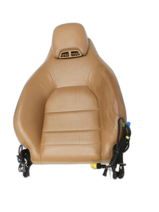 Mercedes E350 A207 10-13 Cabrio Sitzbezug Rückenpolster Links Vorne für Fahrer Sitz belüftet Leder Marrakesch... Bild 1