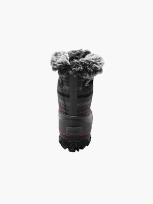 Pre-owned Bogs Women's Arcata Cozy Plaid Winter Boots Dark Gray Multi - 73048-074, Dk Gray