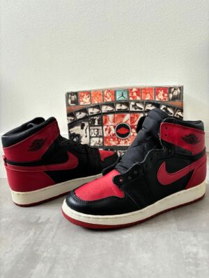 NIKE AIR JORDAN 1 RETRO HIGH BG BRED US6Y 1994 Vintage