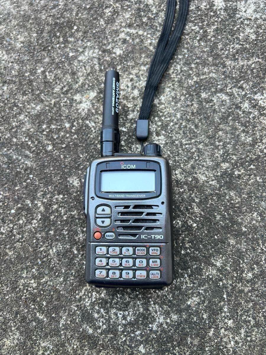 ◆ICOM MULTIBAND TRANSCEIVER　IC-T90【02】◆ AS IS” ICOM IC-T90 Hand Held Multiband 6M/VHF/UHF Wideband