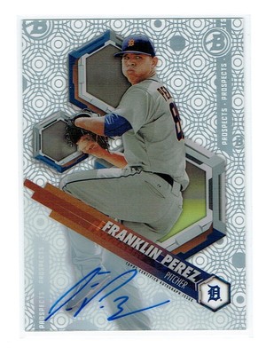 2018 Bowman High Tek Prospects Auto Autograph Franklin Perez #HT_PHT-FP