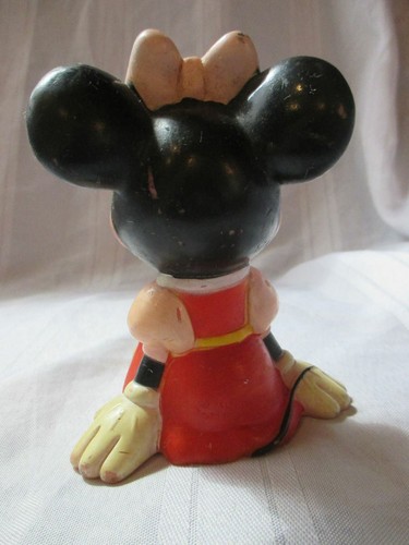 Squeak toy Rubber Seated Minnie Mouse Walt Disney toy