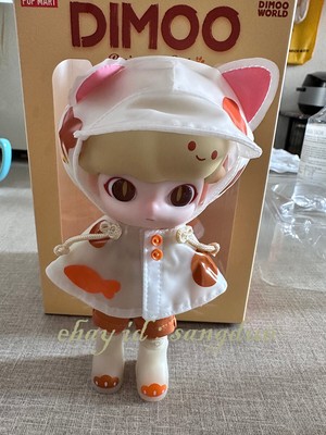 POPMART DIMOO Raincoat kitten 14cm Cute Toy Gift GK Figure Model In Stock